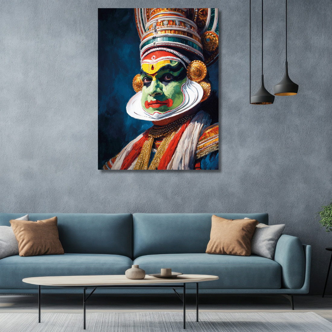 kathakali canvas painting for home