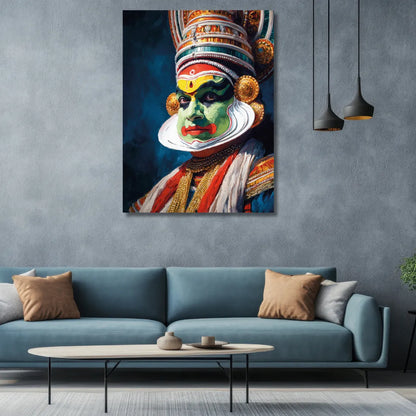 kathakali painting of dancer