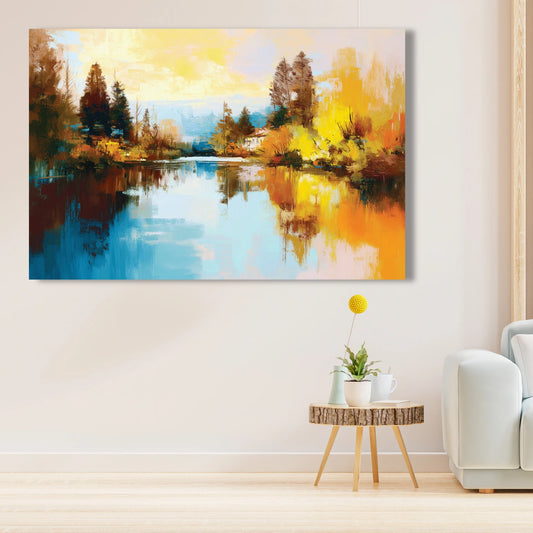 landscape painting forest