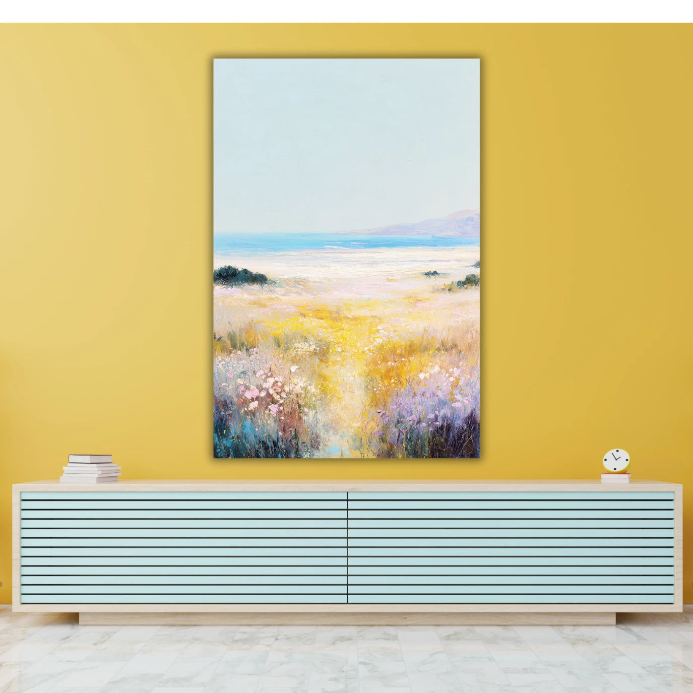 Abstract landscape painting wall 