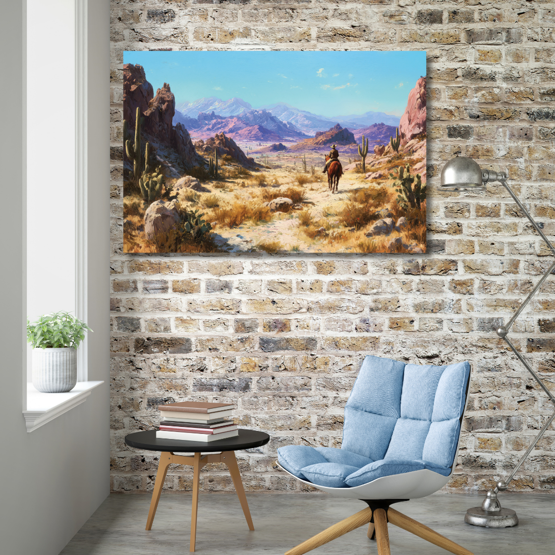large cactus painting