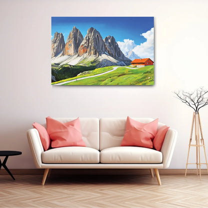 large scenery wall decoration