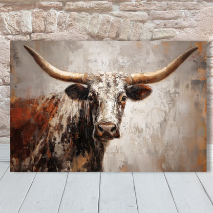 longhorn painting wall art