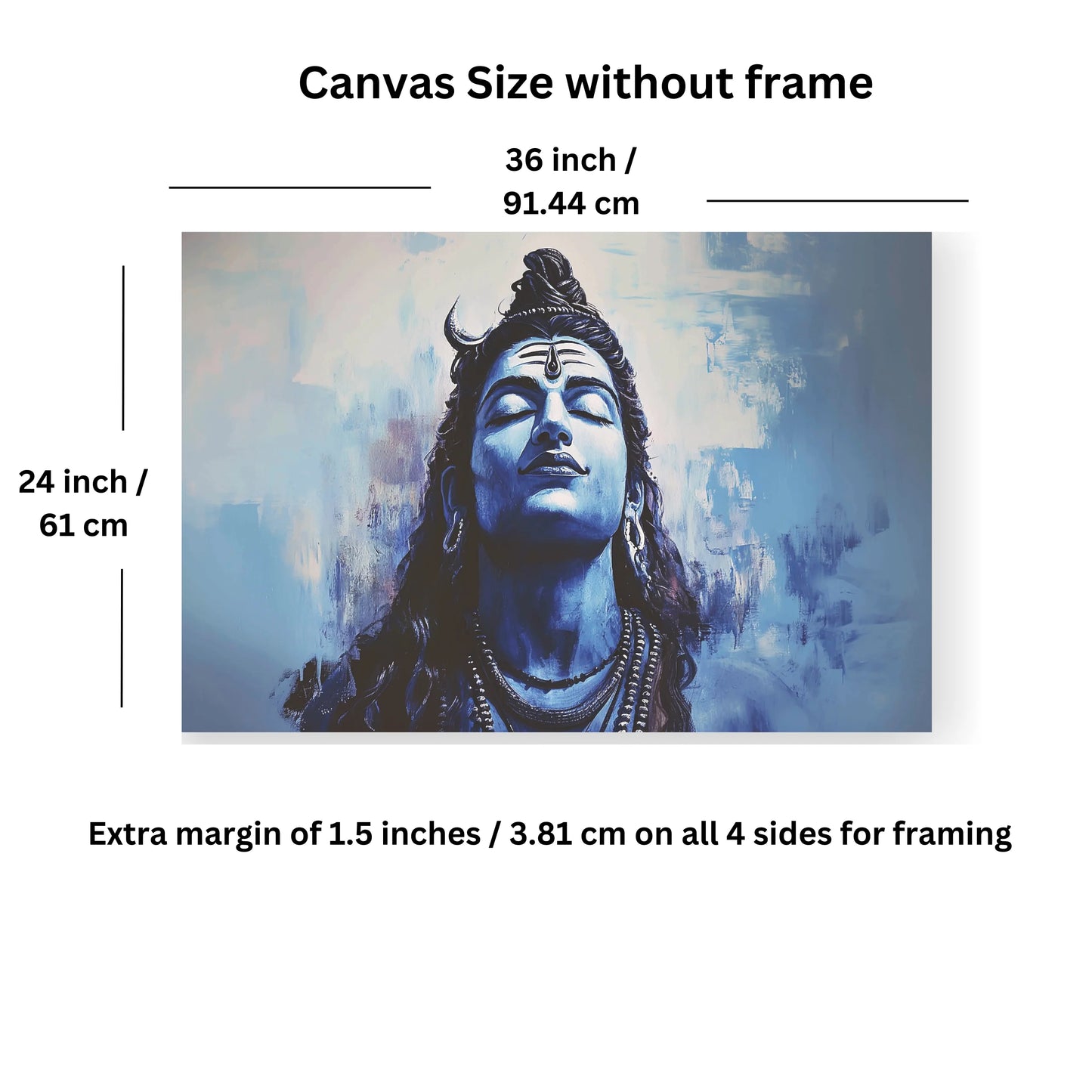 lord shiva painting for wall decoration
