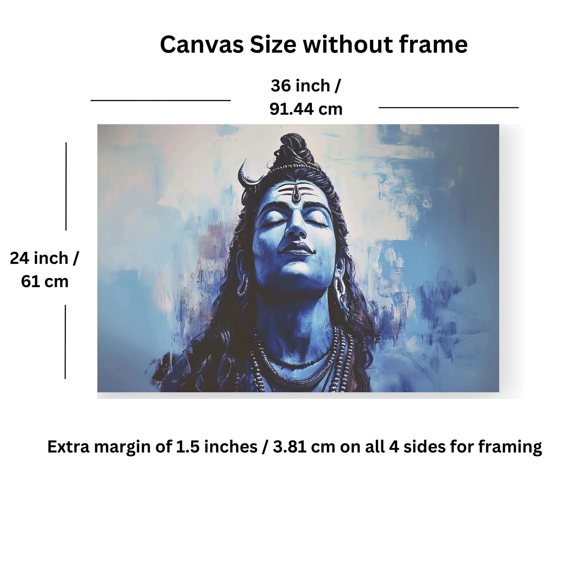 lord shiva painting for wall decoration