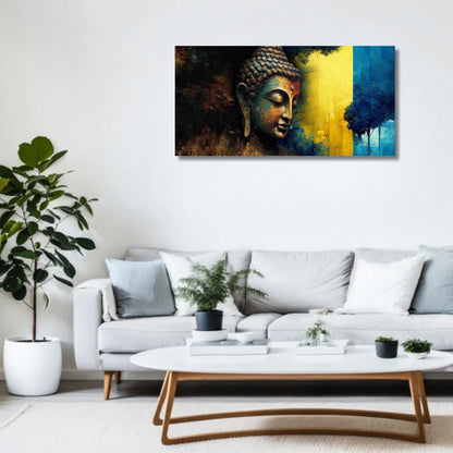 Canvas Modern Buddha Painting of God for Living Room and Wall Decoration