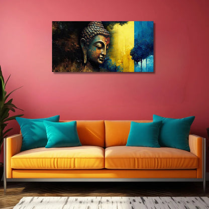 Canvas Modern Buddha Painting of God for Living Room and Wall Decoration