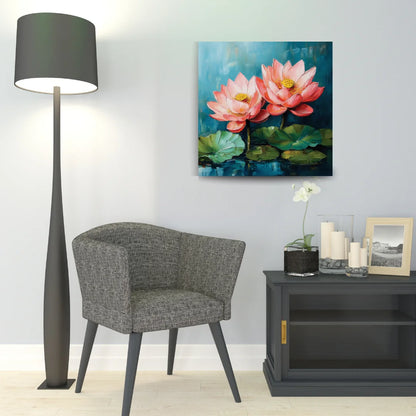 lotus painting vastu living room