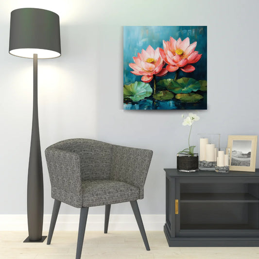 lotus painting vastu living room
