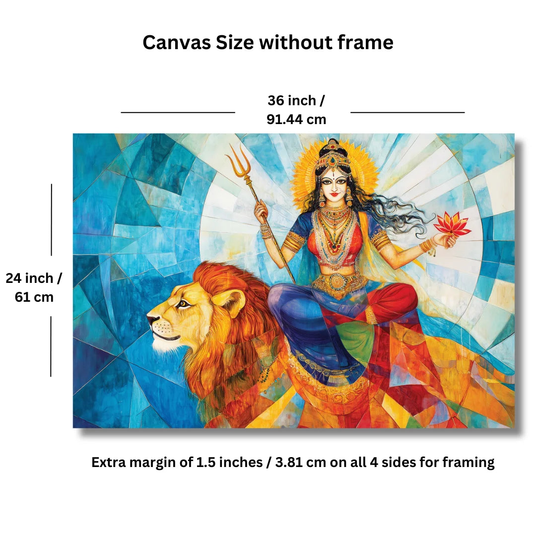 maa durga painting