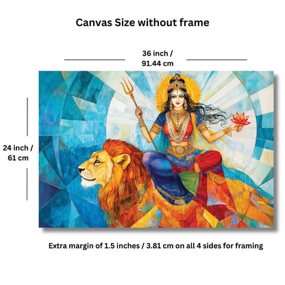 maa durga painting