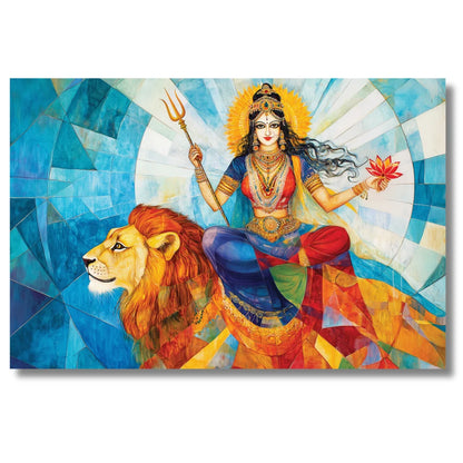 maa durga painting