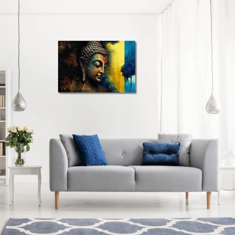modern buddha painting