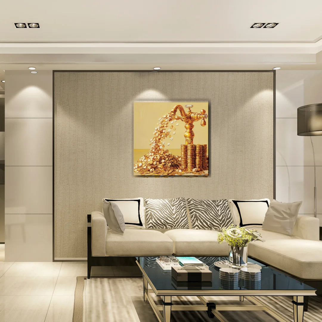 money tap painting for west