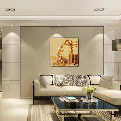 money tap painting for west