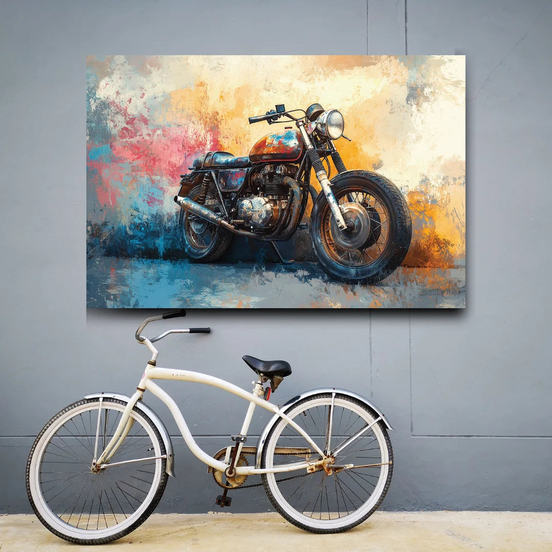 motar cycle painting