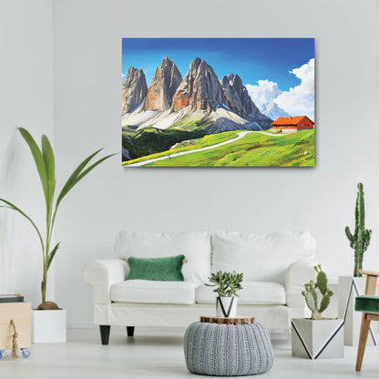 mountain frame wall