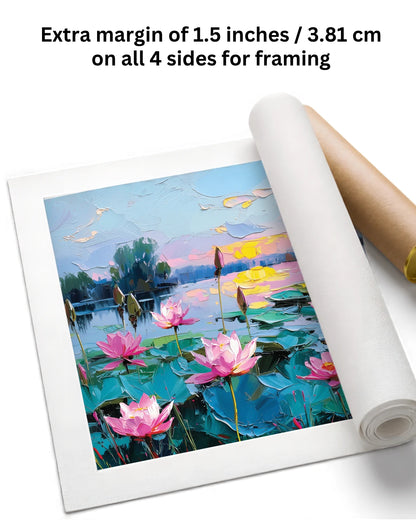 Lotus Flower Painting wall decor