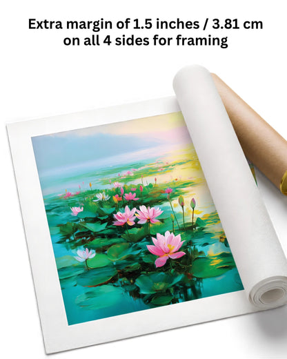Lotus Canvas Painting for home decoration