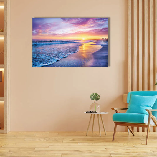 sunset Ocean painting for wall