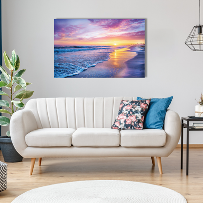 ocean sunset painting for wall