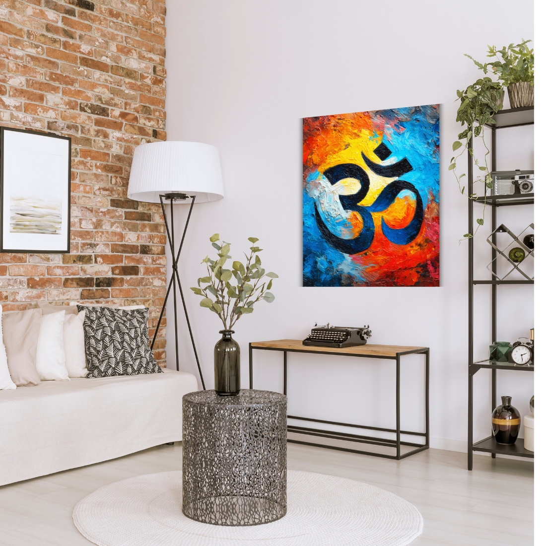 om painting for wall decor