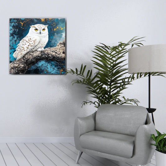 owl canvas painting
