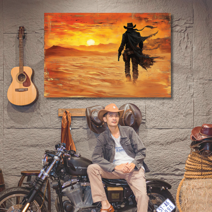 painting of a cowboy