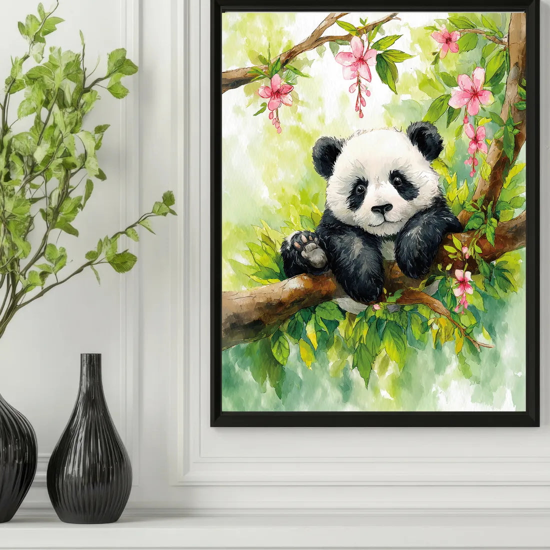 painting of a panda