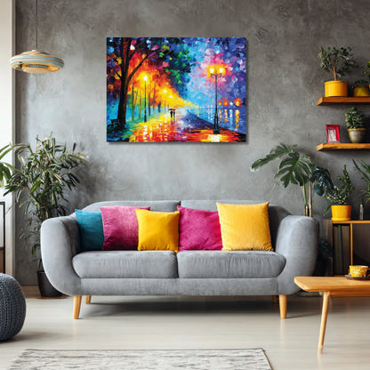 painting of a romantic couple