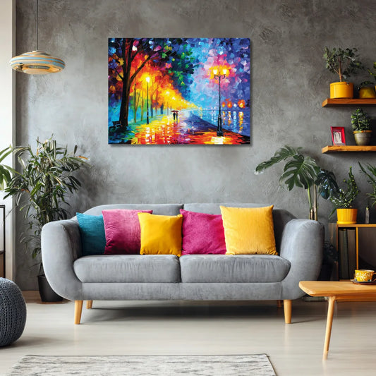 painting of a romantic couple