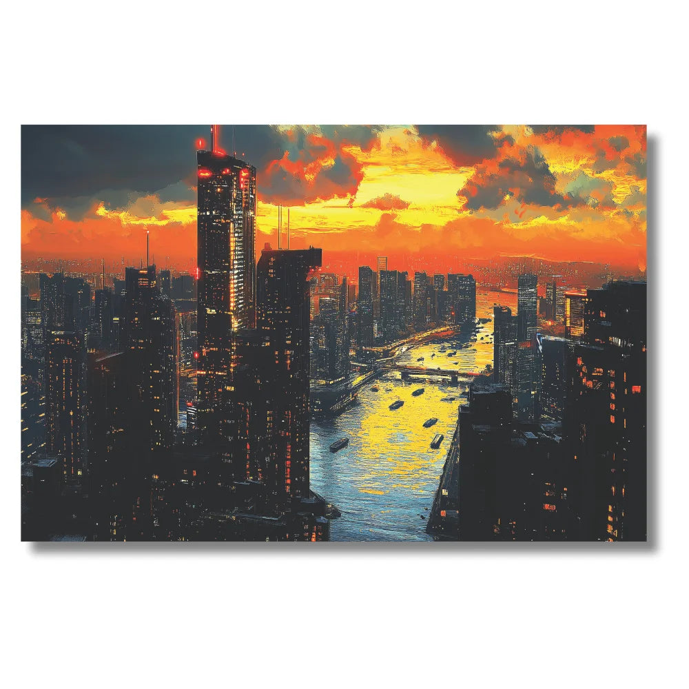paintings of buildings