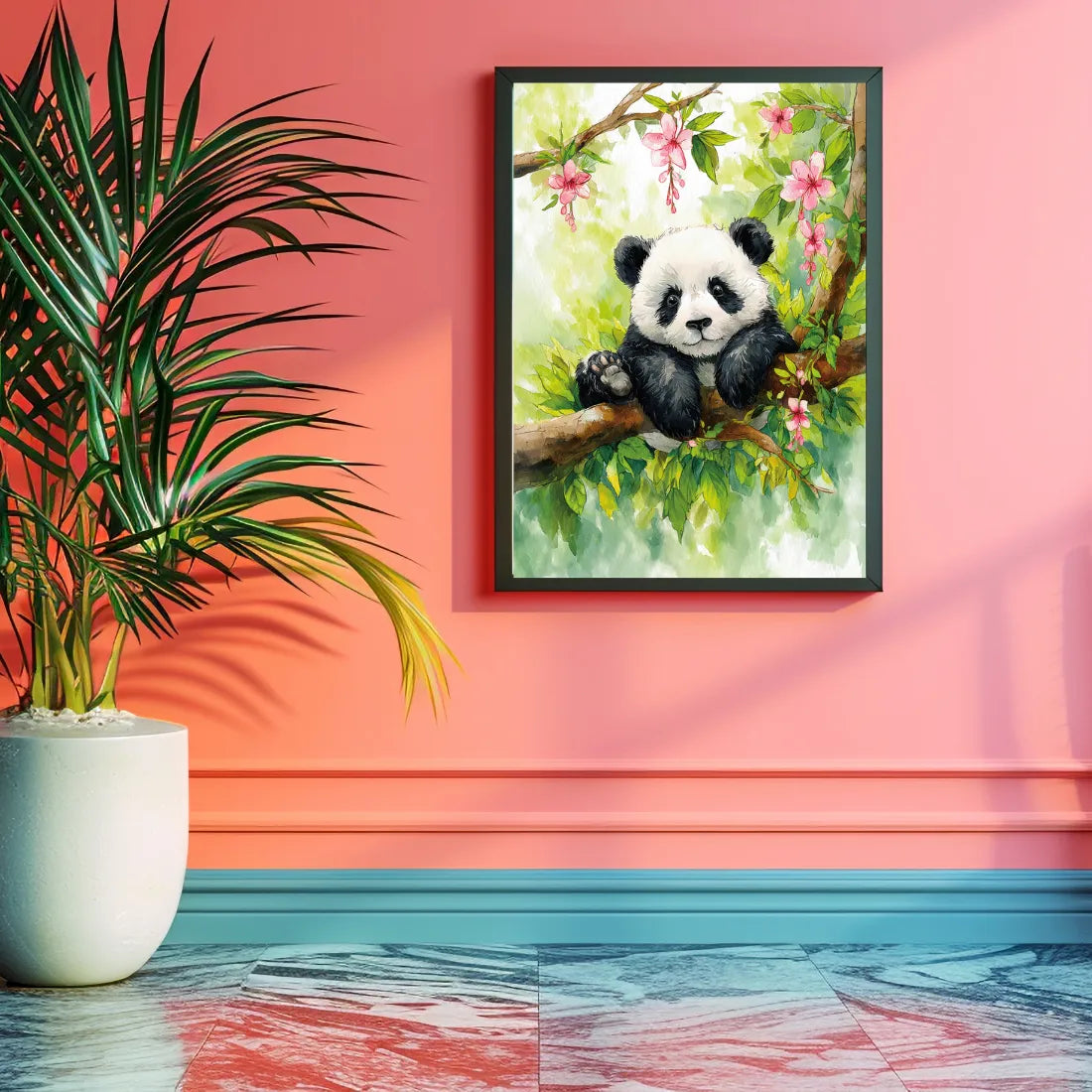 panda painting for kids room