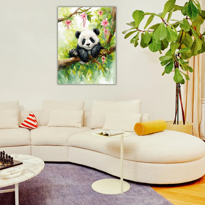 panda painting for wall
