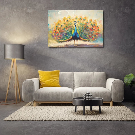 peacock wall painting vastu