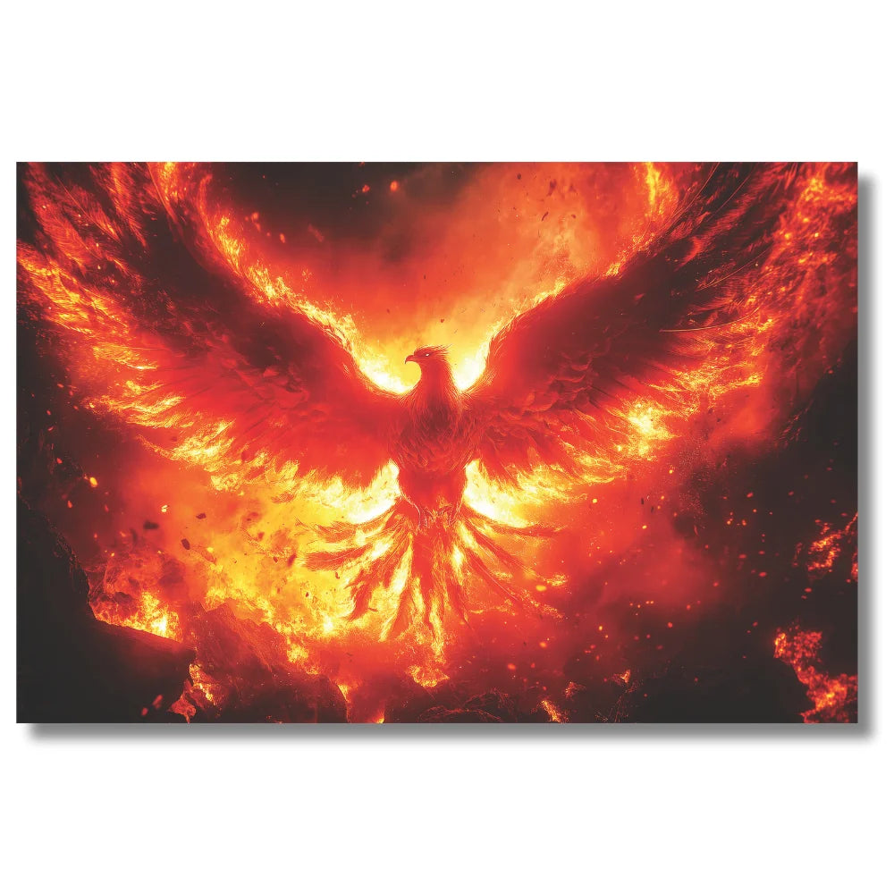 phoenix bird painting for living room