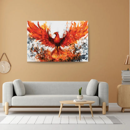 rising phoenix canvas painting