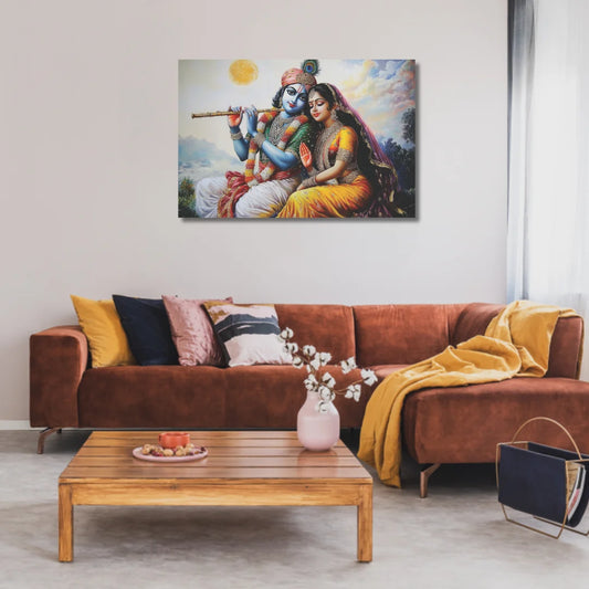 radha krishna wall art