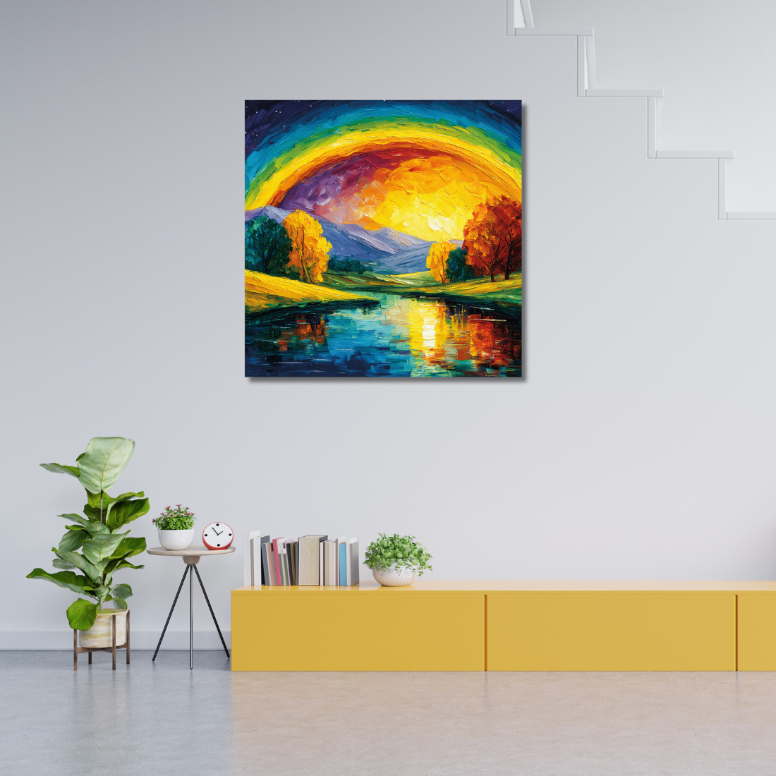 rainbow wall art