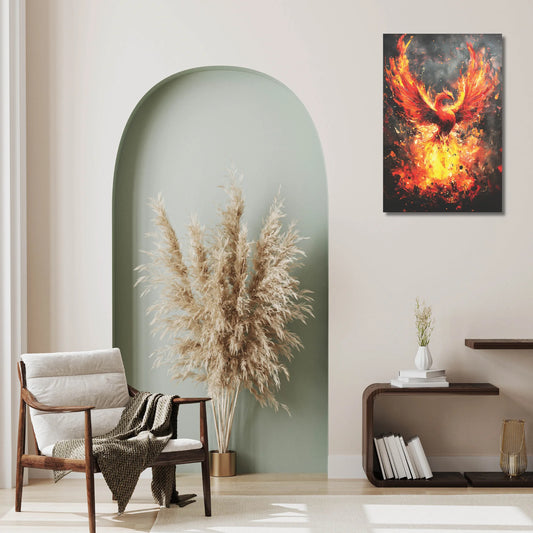 rising phoenix bird for wall decoration