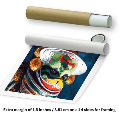 rolled Kathakali wall Art decor