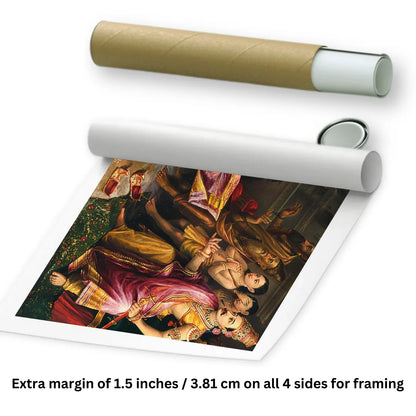 rolled Sita Bhumi Parvesh Painting for wall