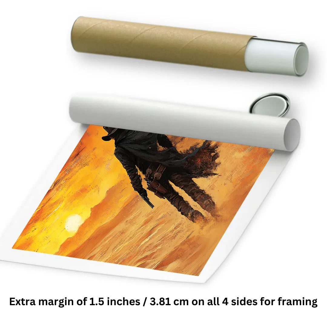 Rolled Cowboy Painting