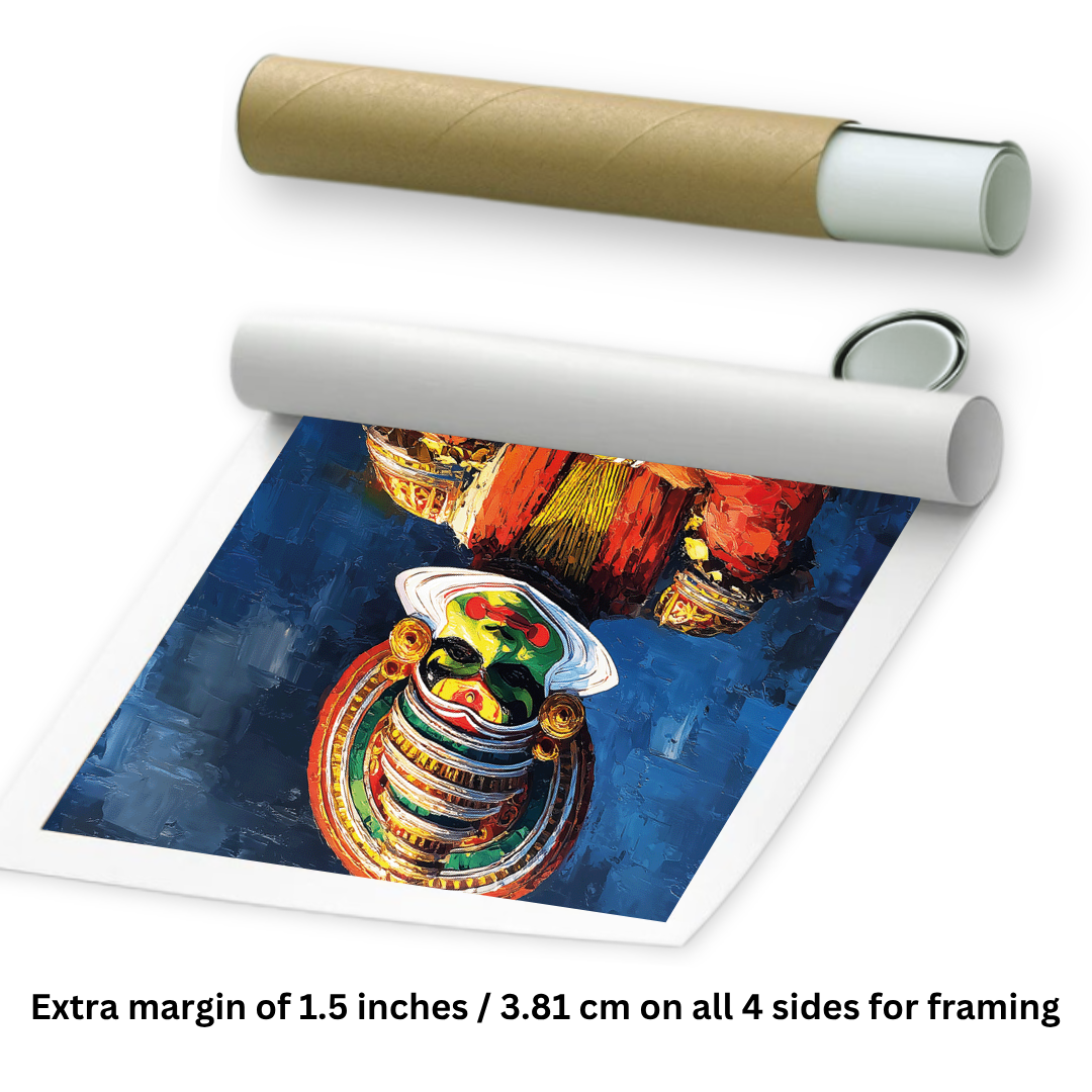 rolled kathakali painting