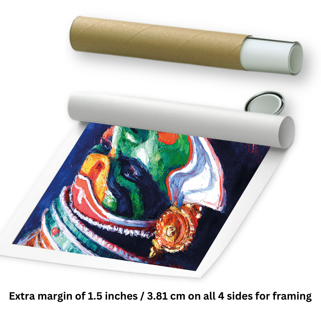 rolled kathakali wall painting