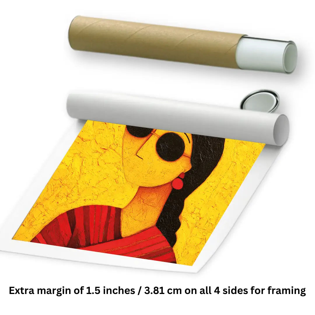 rolled woman modern art for wall