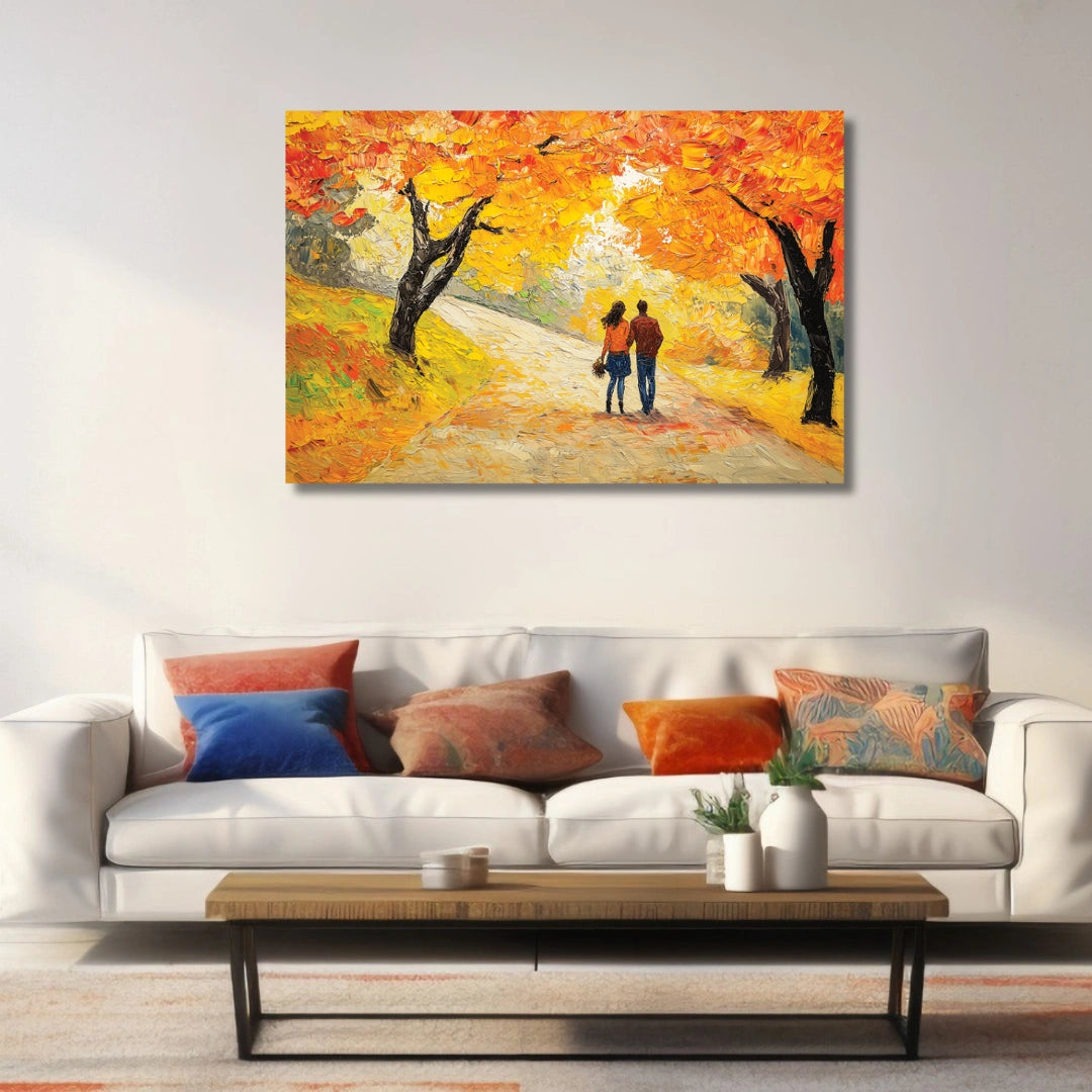canvas wall art romantic couple painting