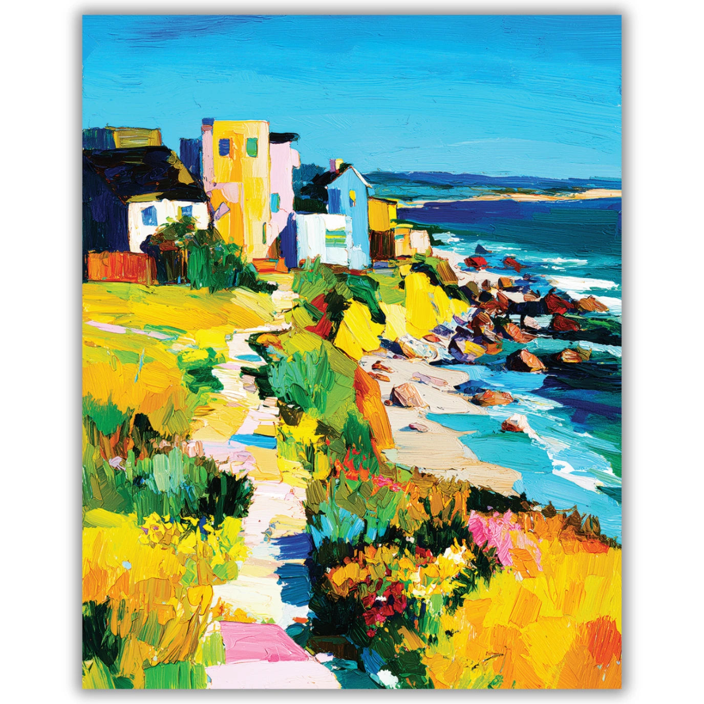 sea shore painting