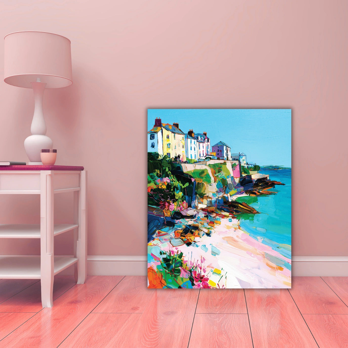 Seashore abstract painting 