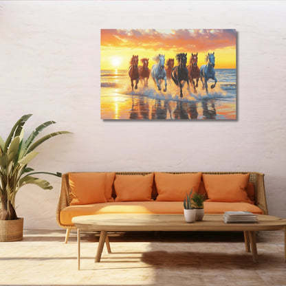 seven horses painting online